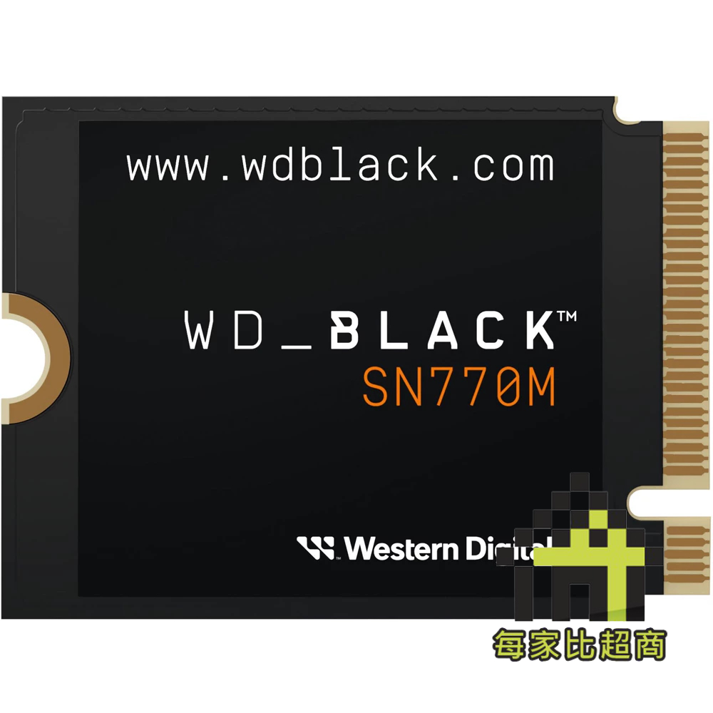 WD Black SN770M 1T/2T M.2 2230 NVMe SSD 黑標 PCIe Gen4x4【每家比】