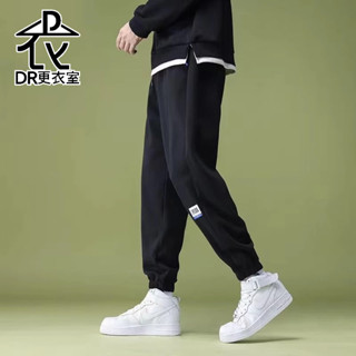 最後出清▼DR更衣室-韓版運動褲 工作褲 束腳 棉褲 寬鬆男生褲子 運動長褲 5XL 大尺碼【NL652178】