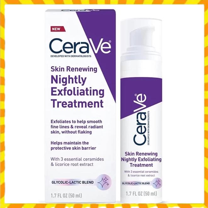 CeraVe 適樂膚 AHA夜間去角質精華液 50ml 果酸 乳酸  夜間晚霜