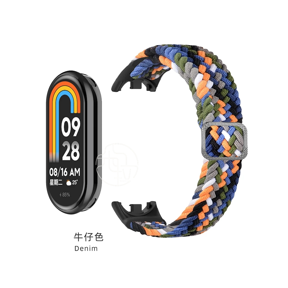 尼龍編織 小米錶帶 適用於 小米手環 8 替換腕帶 小米 8 7 6 5 4 3 NFC 錶帶 小米錶帶 XiaoMi