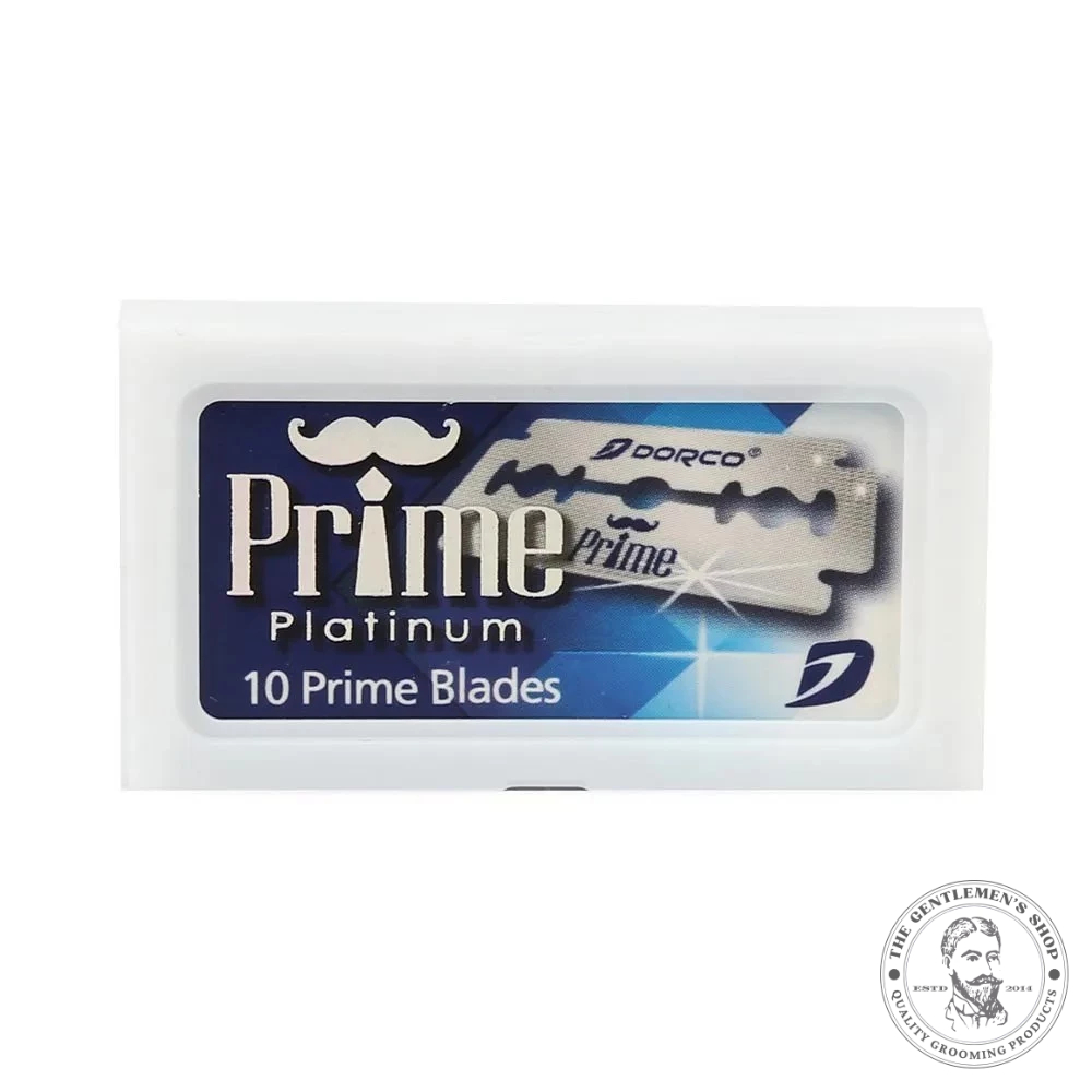 [現貨 ] 義大利進口 Dorco Prime Platinum 雙刃刀片 鉑塗層鋼刀片 1盒10片
