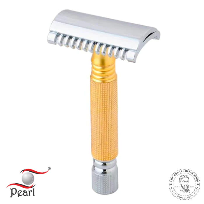 [現貨] 義大利進口 印度Pearl Shaving SSH-02 開放式 安全刮鬍刀 傳統 刮鬍刀