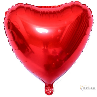 【全場客製化】 鋁膜氣球客製印字18寸愛心鋁箔汽球廣告logo周年慶勞動節裝飾布置