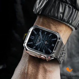 《xiaojinyu88》七珠不鏽鋼錶帶 AppleWatch7/8代 6 SE 5 44/40/41/45mm蘋果錶帶