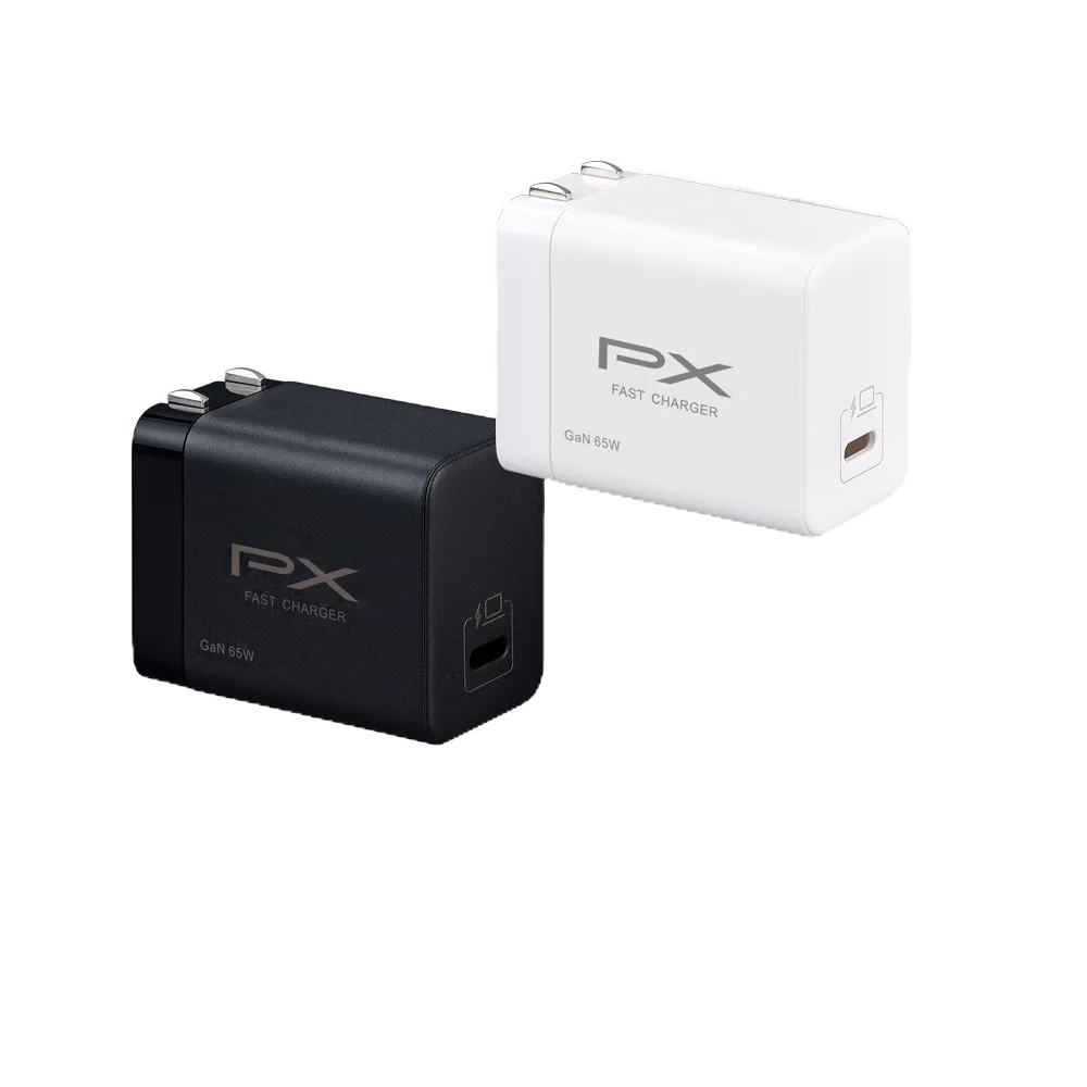 PX大通 PWC-6501B PWC-6501W 氮化鎵快充USB電源供應器 65W大功率輸出 支援筆電快充TYPE-C