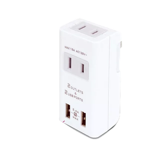 Dr.AV 聖岡 TNT-56U 日本熱銷 雙USB+2P雙插座 防火阻燃 急速充電 分接器 充電頭 保護迴路