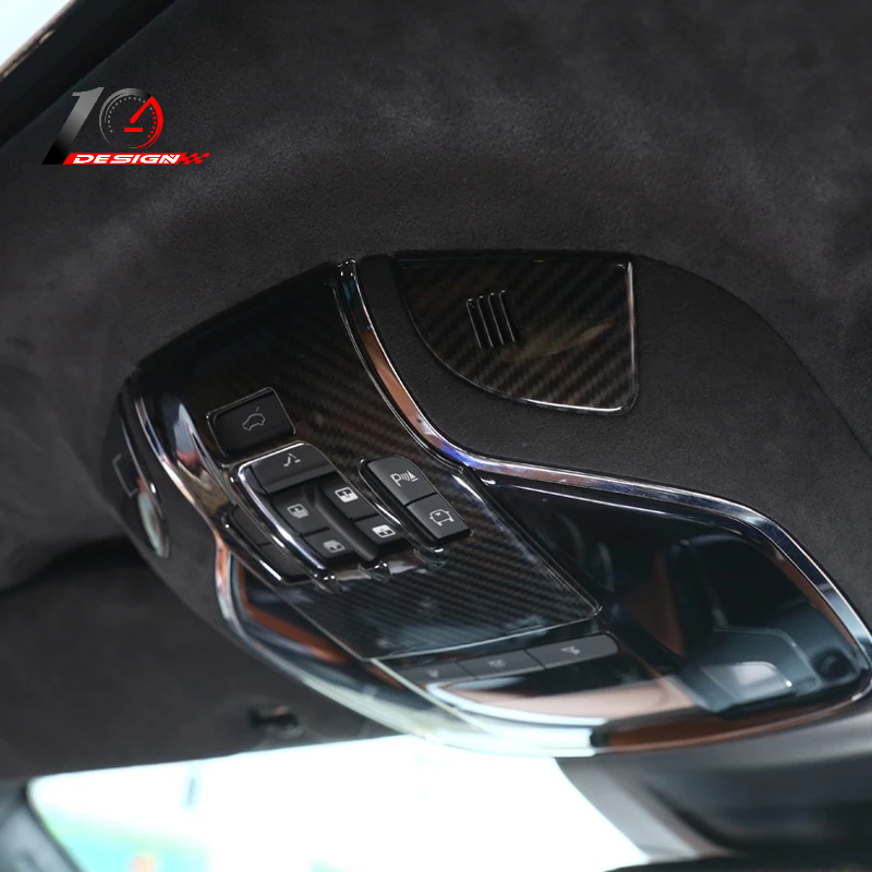 Maserati 瑪莎拉蒂 Levante萊萬特 Quattroporte總裁 2017 ABS碳纖紋 前閱讀燈燈罩貼
