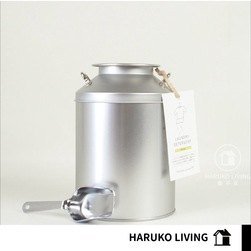 【春子家】洗衣粉分裝罐 日本 馬口鐵罐 牛奶罐 密封分裝罐 粉罐