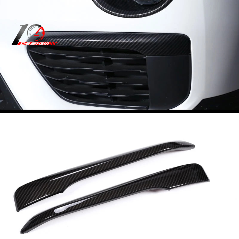 BMW 寶馬 X1 F48 前霧燈條飾件造型  ABS碳纖紋 2件套 裝飾改裝件
