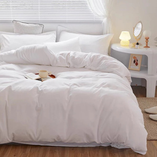 台灣出貨⭐️純白飯店民宿專用床包 床笠 寢具 被單 床包被套