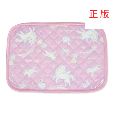 日本Usamomo萌兔桃桃-涼感枕頭墊-粉紅獨角獸