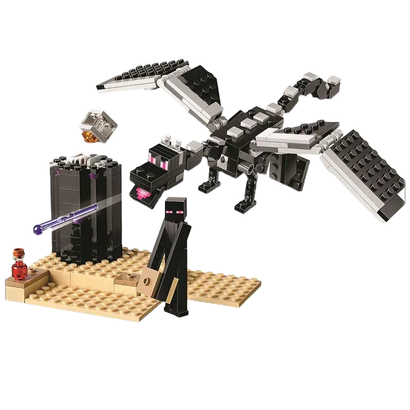 【現貨】lego積木 我的世界 積木 決戰末影龍 兼容樂高 積木 拼裝玩具 男孩子 21151 樂高積木 積木樂高 麥塊
