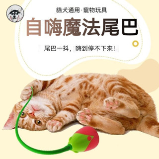 桃園熱賣款 趣味逗貓棒 升級款逗貓尾巴 貓咪自嗨玩具 自動逗貓棒 自動矽膠尾巴 耐咬魔尾 魔法尾巴 貓咪玩具 寵物用品