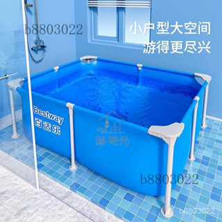 免運熱賣✨支架 遊泳池 傢用泳池 傢庭 可折疊 魚池戶外 水池