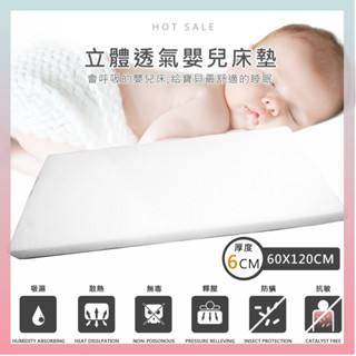 莫菲思 【兒童系列】超透氣 抗敏抗悶濕嬰兒床墊 (布套可清洗) 3d立體工藝 床墊 嬰兒床墊