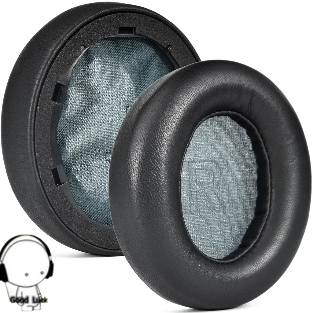 黑色羊皮替換耳罩 適用於安剋 Anker Soundcore Life Q30 / Q35 BT 耳套 羊皮耳罩