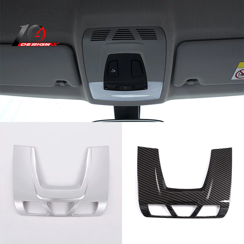 適用於Toyota豐田 Supra車頂閱讀燈框（升級款） ABS碳纖紋/銀色  一件套