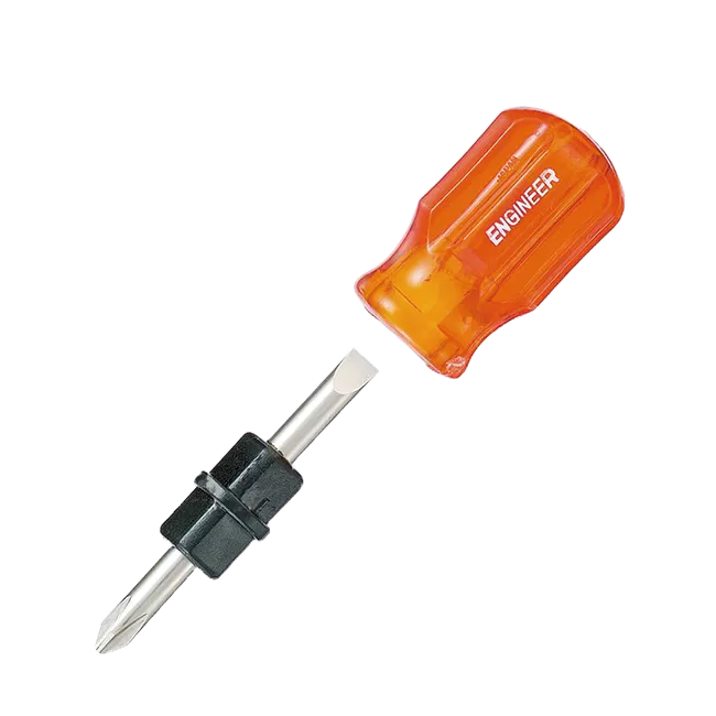 ENGINEER DST-05 替換式膠柄起子 6.3mm/2# 兩用起子 替換式起子 短 狹窄空間適用 日本製