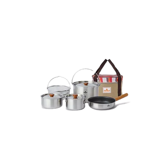 Bell Rock 複合金不鏽鋼戶外炊具組Combi 9 XL-24cm/07407/BR-409《臺南悠活運動家》
