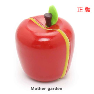 日本Mother Garden-木製家家酒玩具 食材-蘋果 公主系 水果 切片 廚房 扮家家過家家 道具 角色扮演遊戲