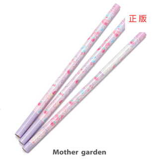 日本Mother Garden-文具【草莓蝴蝶結系列-2B鉛筆3入組 鉛筆延長桿】開學必備 兒童文具