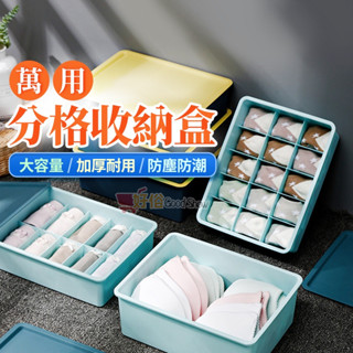 【TW發貨】內衣分格收納盒 置物盒 收納盒 桌面收納盒 內衣收納盒 單格 10格 15格 居家收納盒
