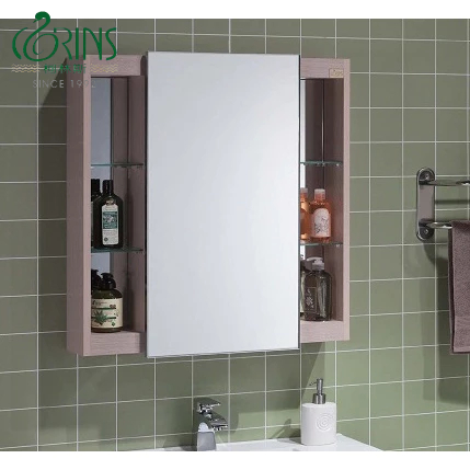 CORINS 柯林斯防水發泡板貼橡木洗白美耐板開放鏡櫃 SR-70W