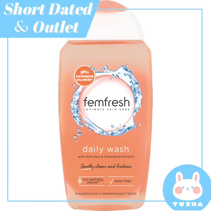 福利品【femfresh 芳芯】私密肌膚浴潔露-蘆薈呵護精華(250ml)【兔雜tuzha】