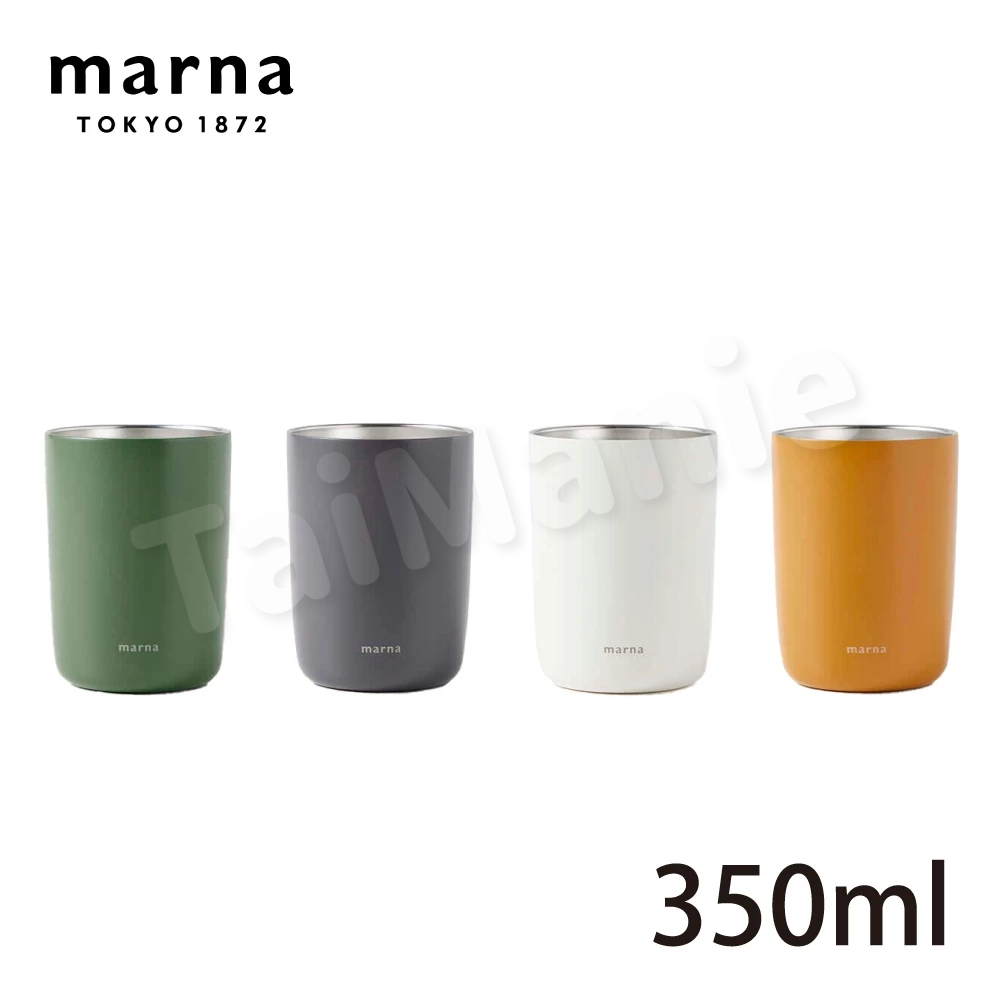 MARNA 日本品牌２合１易開罐保溫杯/隨行杯-350ml
