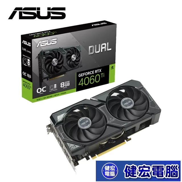 ASUS Dual RTX4060Ti SSD OC 8GB 顯示卡