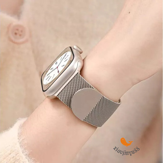 Apple watch 9代 49 41 45mm磁吸錶帶 不鏽鋼錶帶 米蘭錶帶 SE S6 S7 S8 工藝感錶帶