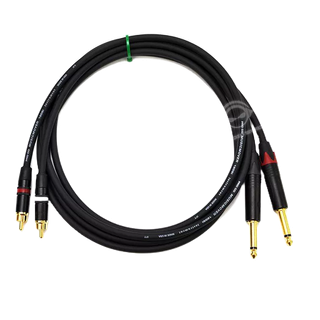 Pro Co 120S1線材+ Neutrik 6.3mm 鍍金單音 to RCA訊號線1.5米一對【音響世界】