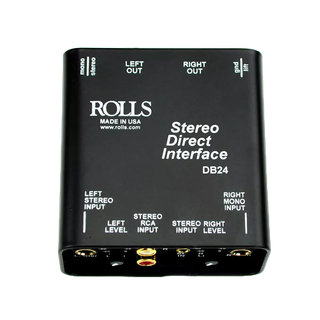 ROLLS DB24 Stereo DI 立體非平衡訊號轉XLR平衡BOX美國製造【音響世界】