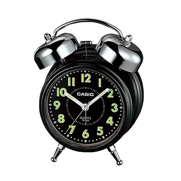 CASIO 卡西歐 TQ-362 雙響螢光桌上型指針鬧鐘 (顏色隨機出貨) 原廠公司貨