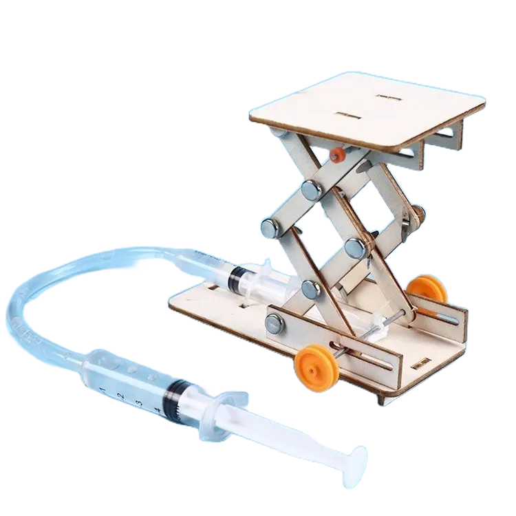 [科普]  M302  新竹現貨 繁體彩圖說明書 液壓升降台起重機    物理科學實驗玩具