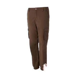 Wildland 荒野 兒童0A52360-63深卡其色 彈性防潑防風天鵝絨長褲 褲口採用彈性束口設計《台南悠活運動家》