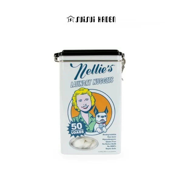 Nellie's｜加拿大製天然無毒 復古鐵盒洗衣粉 膠囊【水水家電】