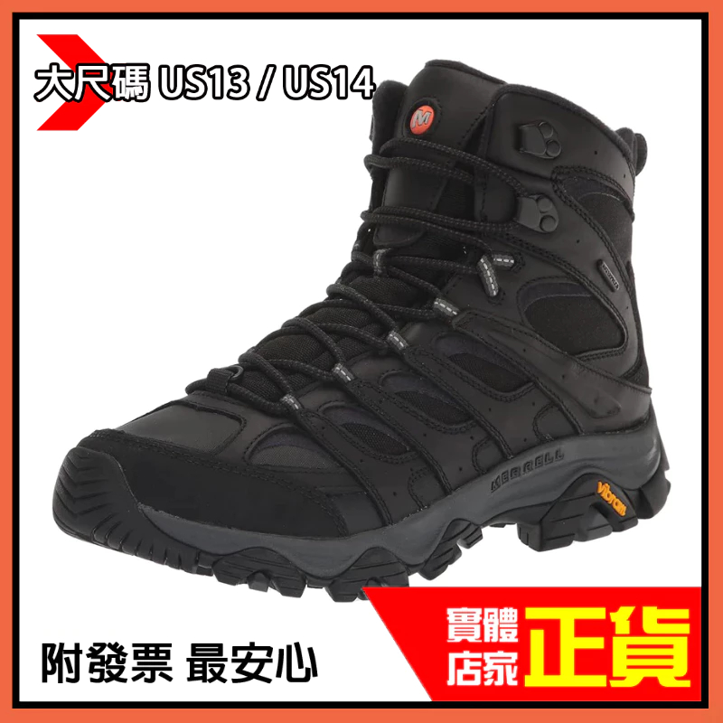 正品附發票 US13 MERRELL MOAB 3 APEX MID 防水 登山鞋 ML037049 全黑 黑魂 戰術靴