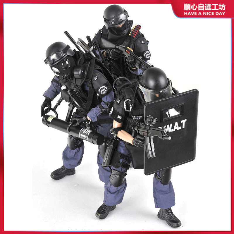 玩具士兵 兵人模型 1/6兵人模型 玩偶 特種兵 人仔 特種部隊兵人手辦軍人士兵模型攻擊手可動人偶特警察SWAT玩具