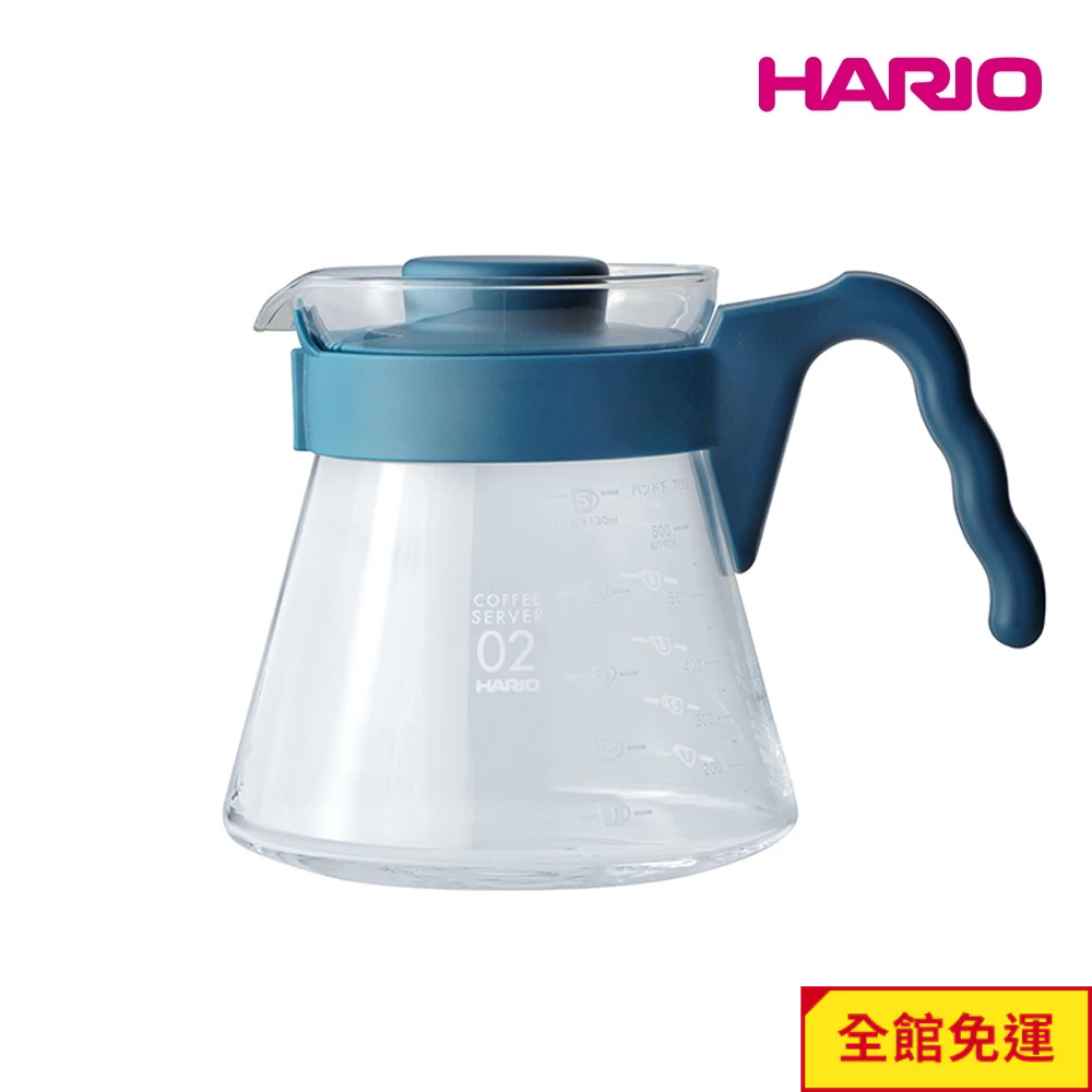 HARIO V60好握02吳須色咖啡壺700ml [VCS-02-PBU] 閃物咖啡