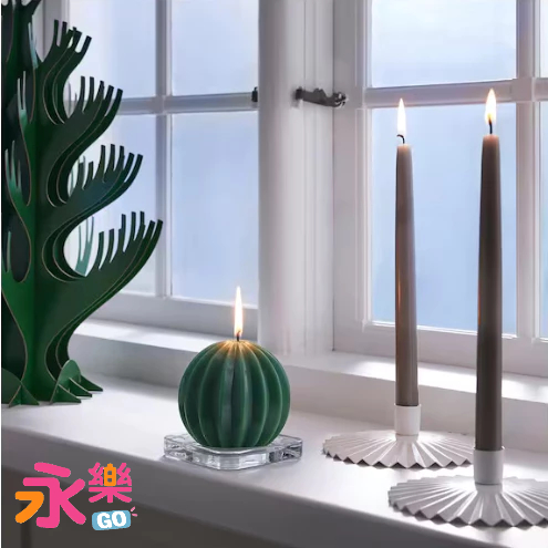 IKEA北歐風白色蠟燭台 鋼製蠟燭台 燭台 跟狀蠟燭座 跟狀蠟燭台 蠟燭插座 蠟燭插台 蠟燭座台