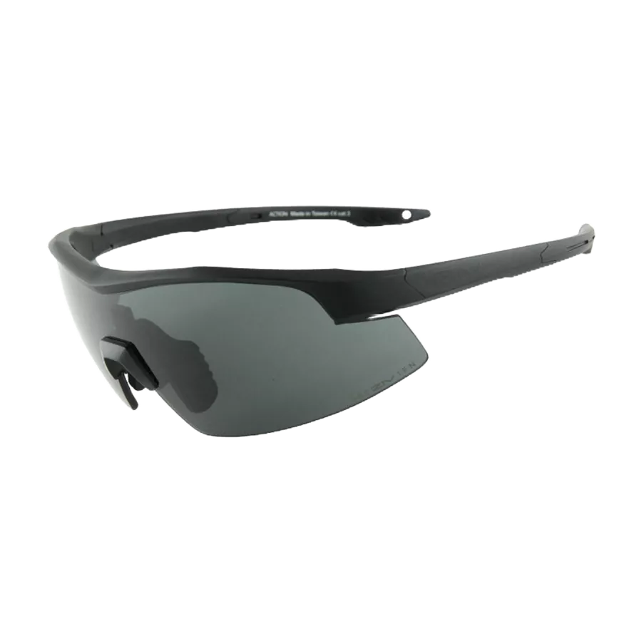 ZIV ACTION 軍用安全眼鏡 霧黑框  防撞 防霧PC片 可加購備片及內視鏡框 通過美國軍用標準《台南悠活運動家》