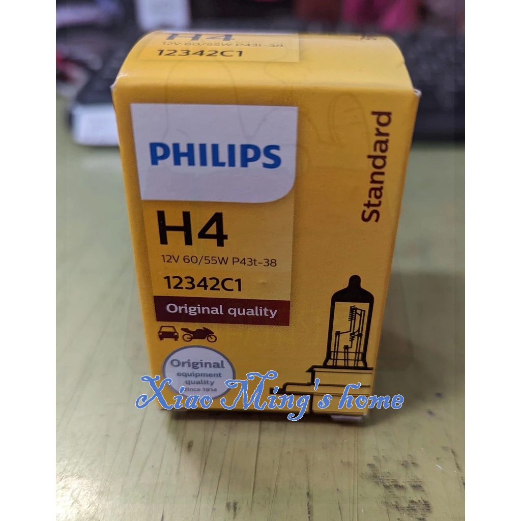 [小明的家] 飛利浦 PHILIPS H4 燈泡  12342C1  H4規格  汽車機車都可用