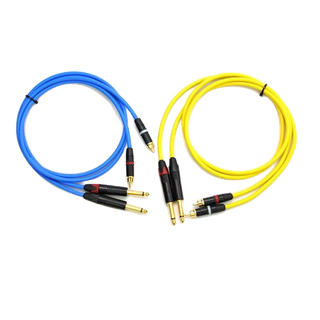 Canare L2T2S - 瑞士Neutrik 6.3mm鍍金+RCA接頭/ 1米-3米一對訊號線【音響世界】
