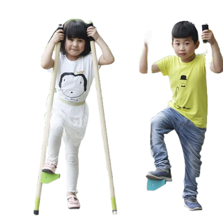 新品MYGY幼兒園兒童踩櫸木高蹺平衡感統訓練器材戶外體育運動玩具特賣