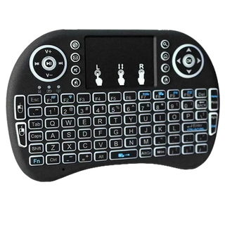 空中飛鼠 i8 2.4G迷你無線觸控鍵盤 三色背光 鋰電池充電款 中文注音倉頡 觸控面板 滑鼠 USB 安博盒子 小米
