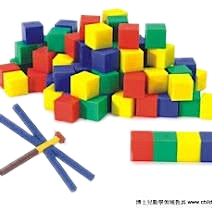 2公分立體教育方塊(USL遊思樂)【台灣製造】【數與量對應、分類、排序、面積】