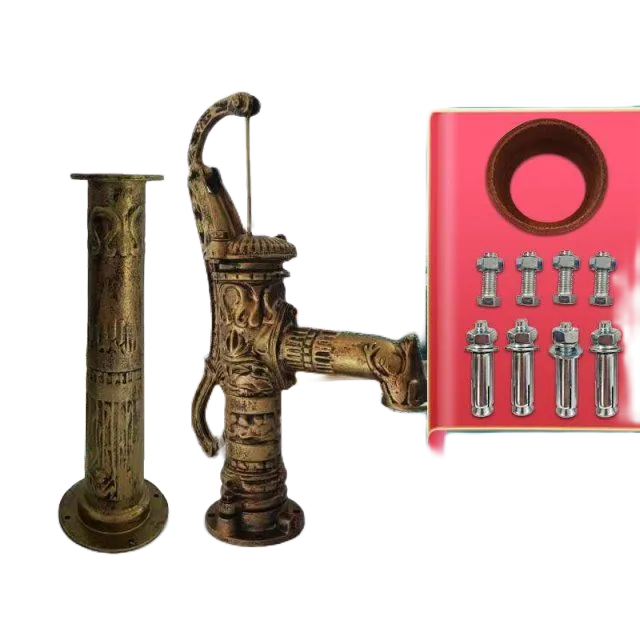 創新老式鑄鐵搖水井壓水機手動抽水機手壓泵壓井頭壓水井水泵家用抽水限定