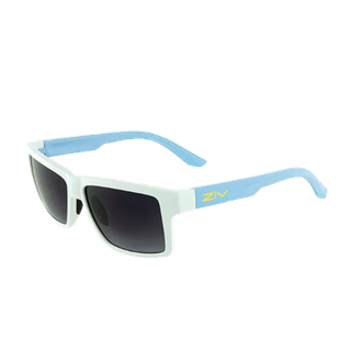 ZIV-F60 潮牌系列 運動太陽眼鏡 霧藍白框 抗UV400 防油汙 防撞PC 戶外活動 騎車 旅遊《臺南悠活運動家》