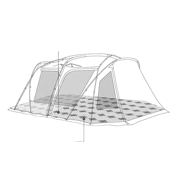 【Outdoorbase】Skypainter 彩繪天空帳4D帳篷專用地布-23182《台南悠活運動家》